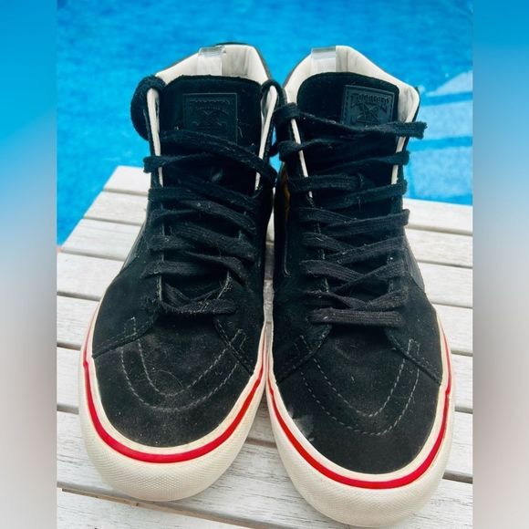 VANS X THRASHER SK8-HI PRO THRASHER BLACK MENS SIZE 10.5 - Picture 4 of 9